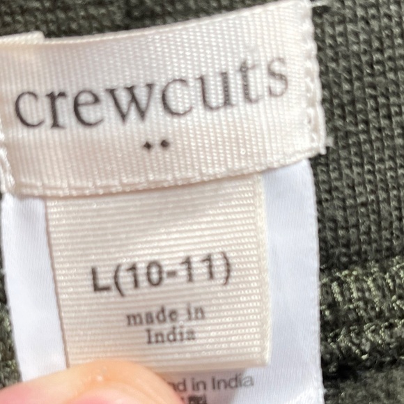 J. Crew Crewcuts Kids Drawstring Joggers Hunter Green L - Picture 2 of 2